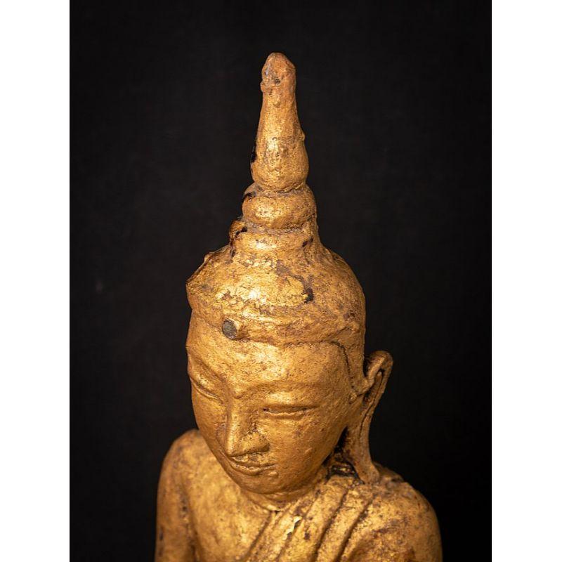 Special Antique Bronze Shan Buddha from Burma For Sale 9