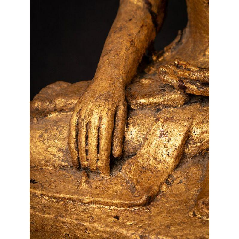 Bouddha Shan en bronze ancien spécial de Birmanie en vente 14