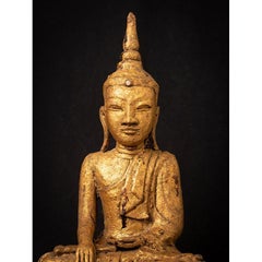 Buda Shan especial de bronce antiguo de Birmania