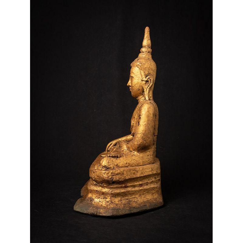 Special Antique Bronze Shan Buddha from Burma For Sale 2