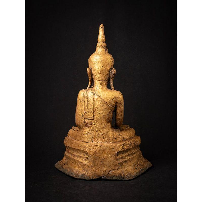 Special Antique Bronze Shan Buddha from Burma For Sale 3