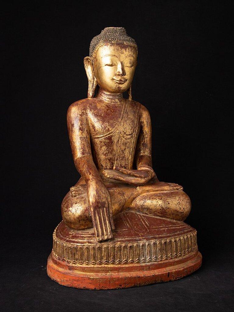 Special antique Burmese Ava Buddha statue from Burma For Sale 5