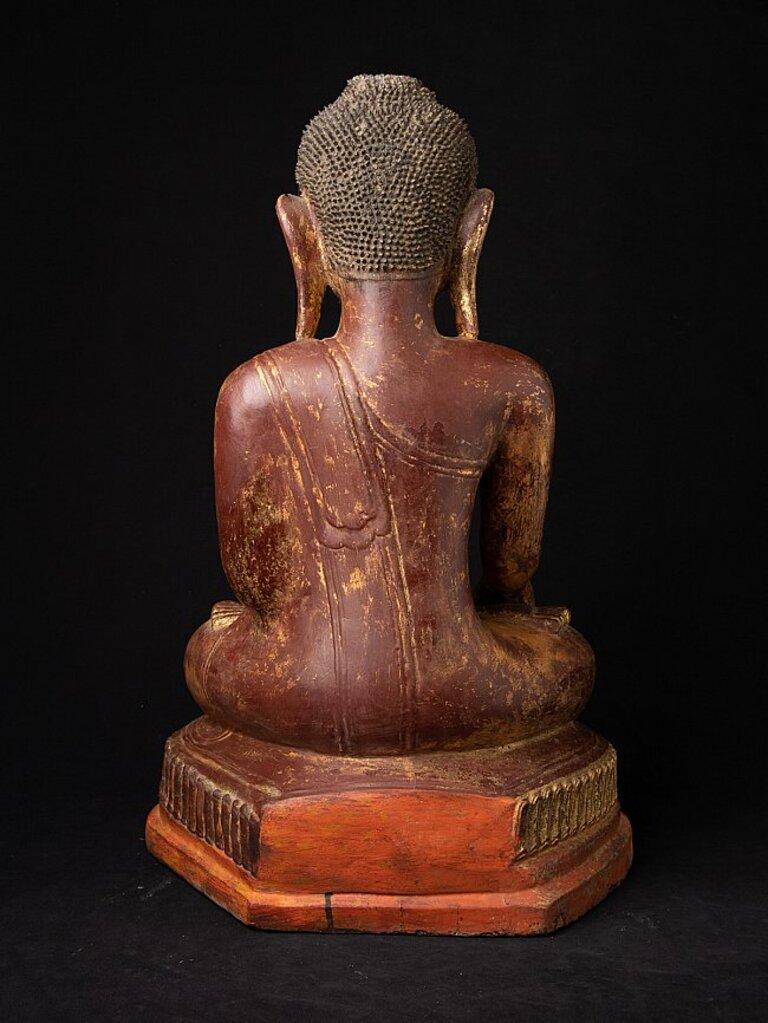 Special antique Burmese Ava Buddha statue from Burma For Sale 3