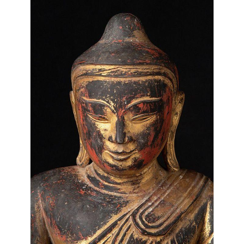 Special Antique Burmese Buddha Statue from Burma For Sale 5