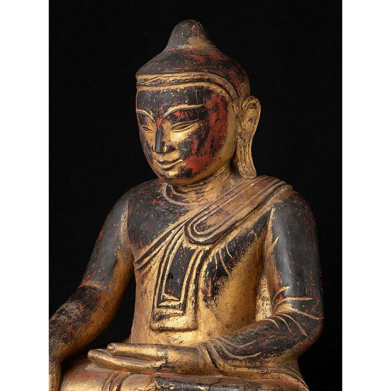 Special Antique Burmese Buddha Statue from Burma For Sale 6