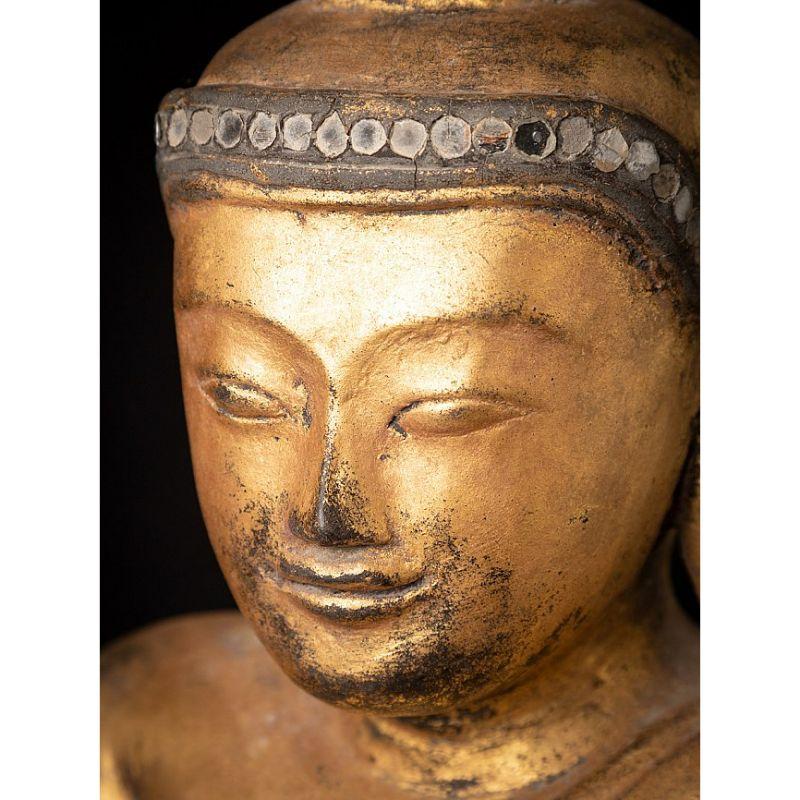 Special Antique Burmese Buddha Statue from Burma For Sale 10