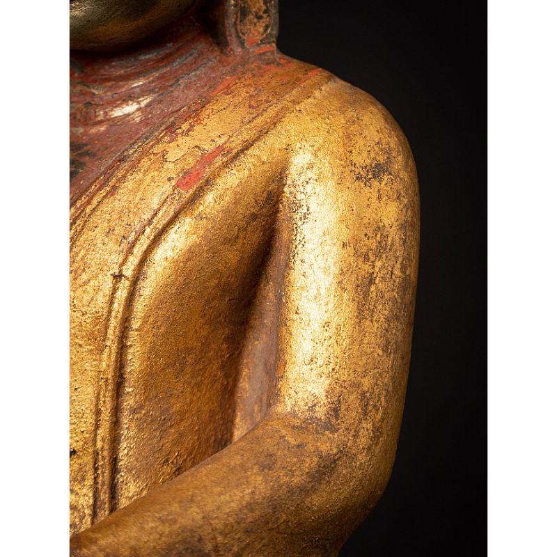 Special Antique Burmese Buddha Statue from Burma For Sale 12