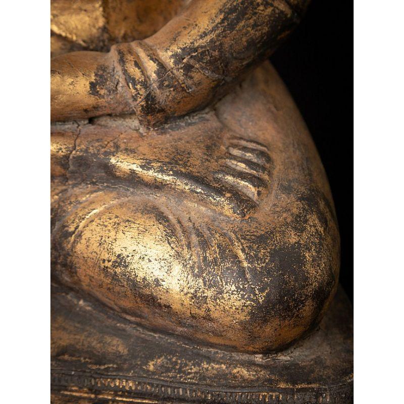 Sondere antike burmesische Buddha-Statue aus Burma im Angebot 13