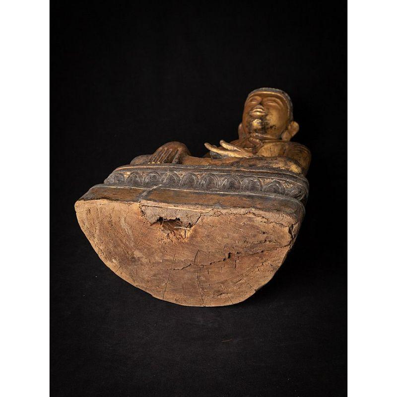 Sondere antike burmesische Buddha-Statue aus Burma im Angebot 14