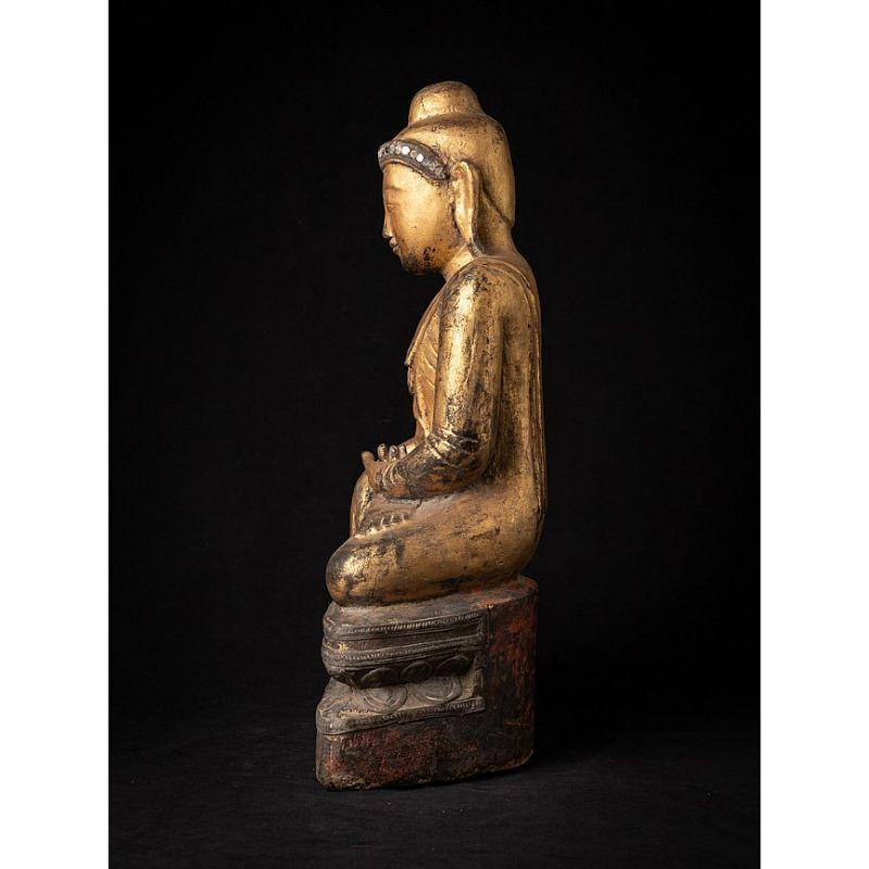 Special Antique Burmese Buddha Statue from Burma In Good Condition For Sale In DEVENTER, NL