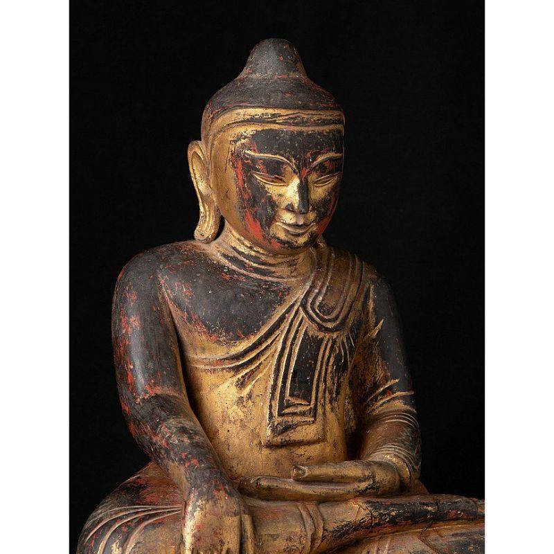 Special Antique Burmese Buddha Statue from Burma For Sale 2