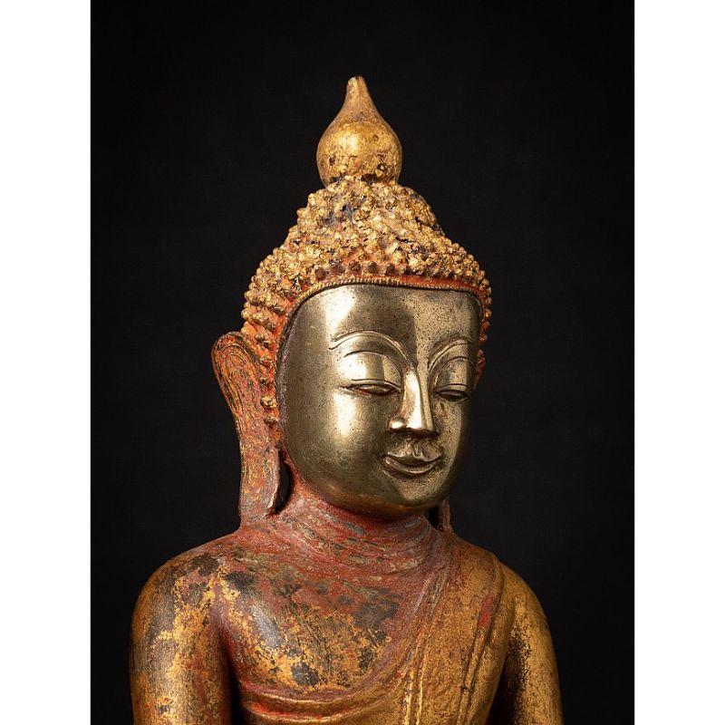 Special Antique Burmese Buddha Statue from Burma For Sale 3