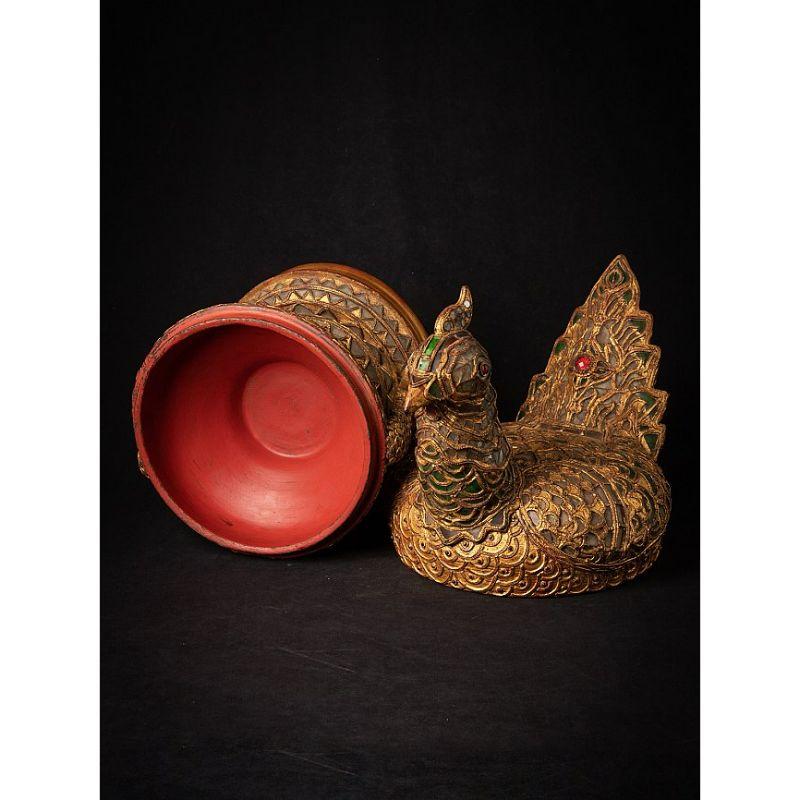 Special Antique Burmese Offering Vessel from Burma For Sale 8
