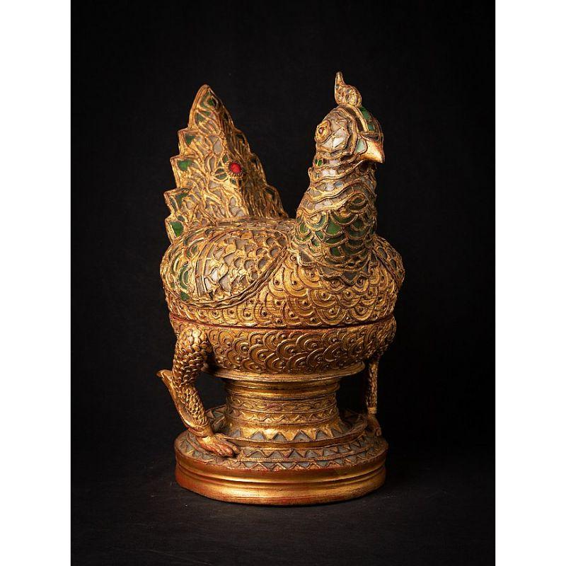 Sonderanfertigung antiker birmanischer Gefäße aus Birma (Holz) im Angebot