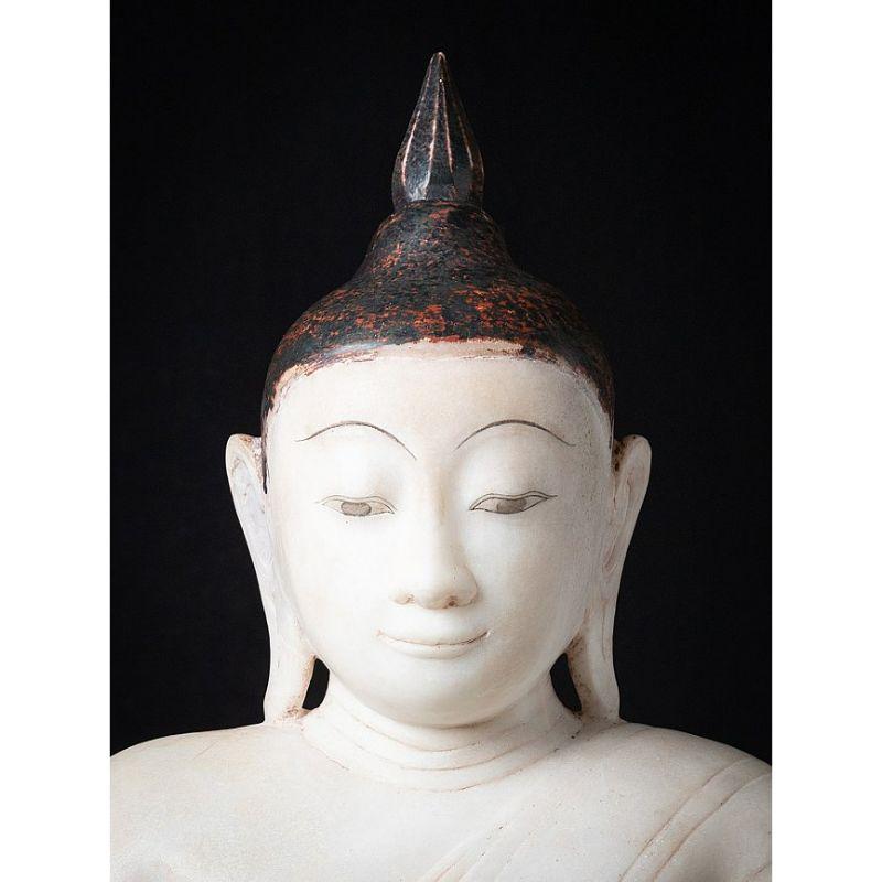 Special Antique Burmese Shan Buddha Statue from Burma In Good Condition For Sale In DEVENTER, NL