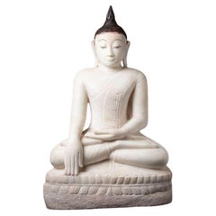 Sondere antike burmesische Shan-Buddha-Statue aus Burma