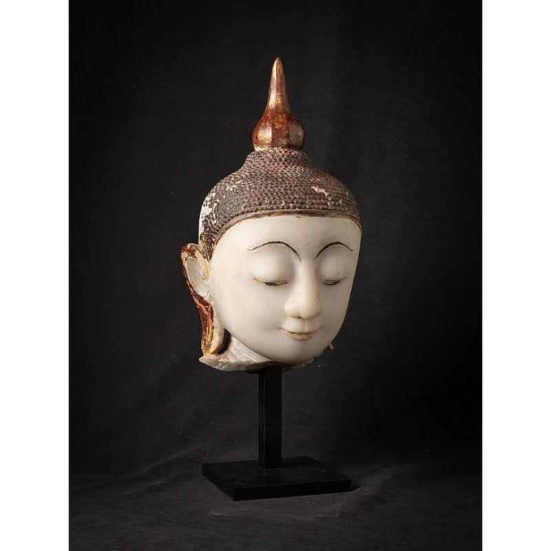 Special Antique Marble Buddha Head from Burma Original Buddhas 2
