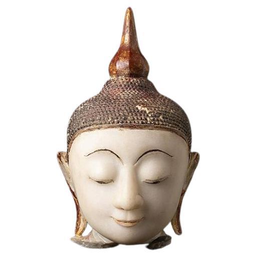 Special Antique Marble Buddha Head from Burma Original Buddhas