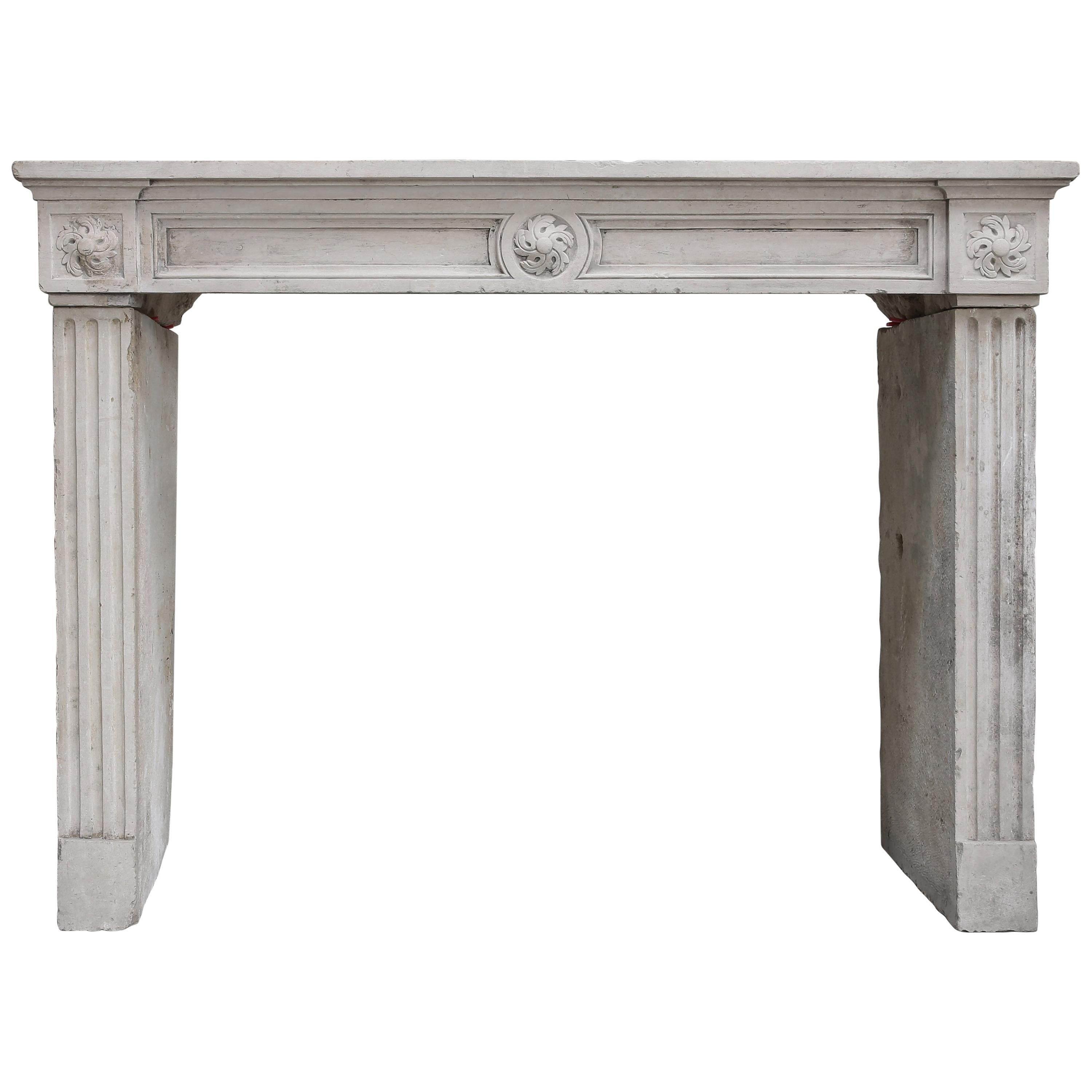 Special Antique Ornate Fireplace from Louis XVI, 18th Century