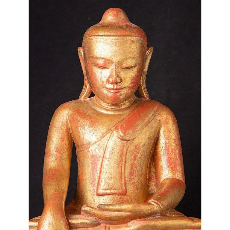 Special Antique Wooden Burmese Buddha from Burma For Sale at 1stDibs