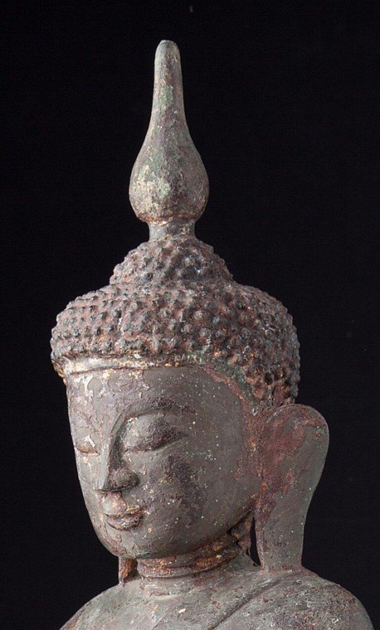 Special Bronze Ava Buddha Statue from Burma Original Buddhas For Sale 7