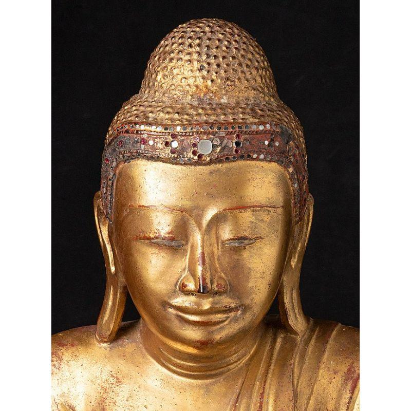 Burmese Special Bronze Mandalay Buddha Statue from Burma