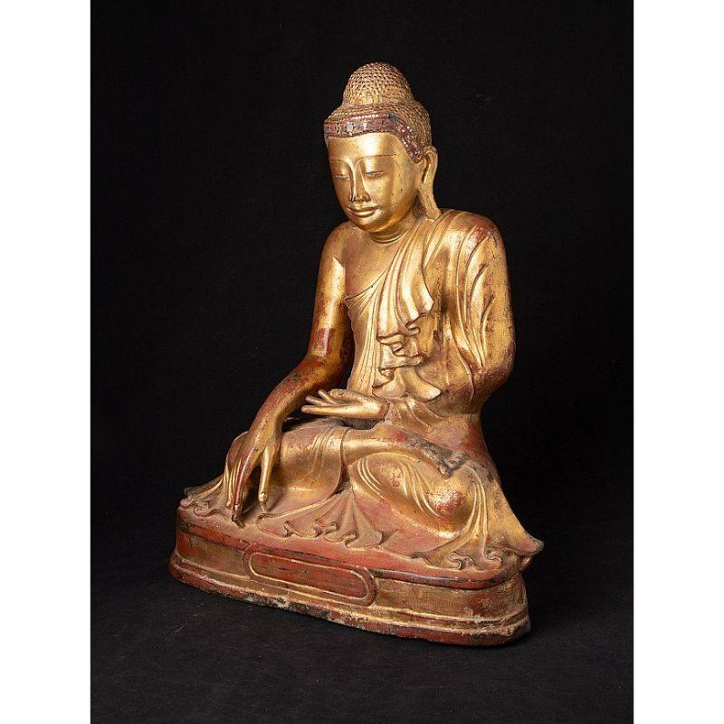 Special Bronze Mandalay Buddha Statue from Burma In Good Condition In DEVENTER, NL