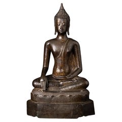 Antique Special Bronze Thai Ayutthaya Buddha Statue from Thailand