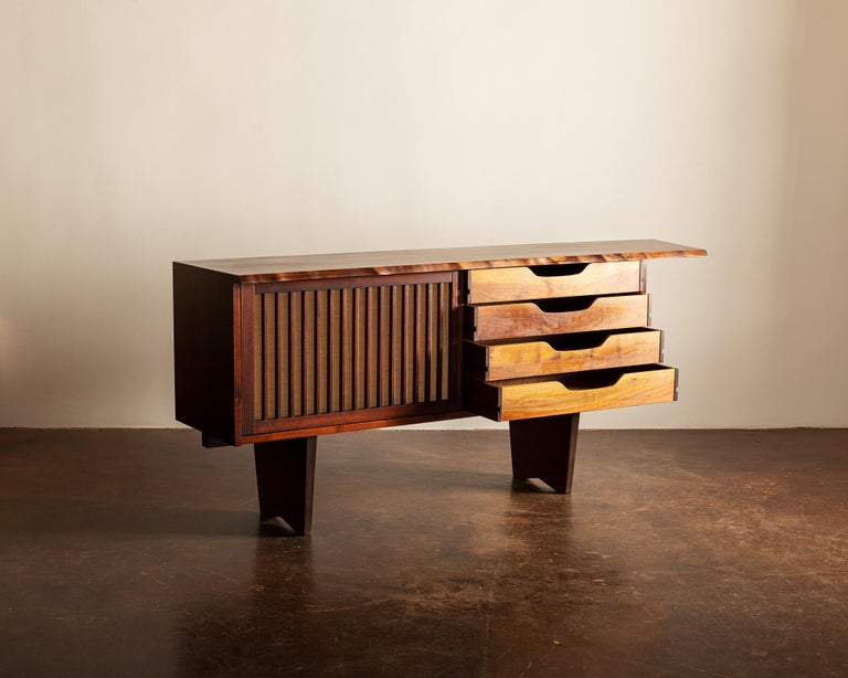 Special Cabinet by George Nakashima in Dark American Black Walnut, 1962 In Good Condition For Sale In Santa Fe, NM