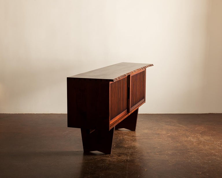 Mid-20th Century Special Cabinet by George Nakashima in Dark American Black Walnut, 1962 For Sale