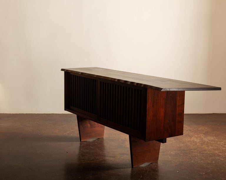 Special Cabinet by George Nakashima in Dark American Black Walnut, 1962 For Sale 2