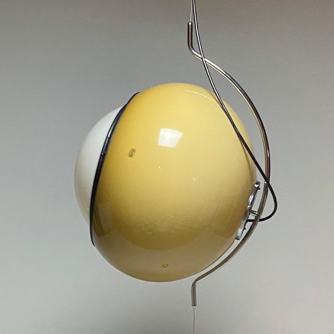 Special Ceiling Light by Harvey Guzzini, Italy, 1974 In Good Condition In Haderslev, DK