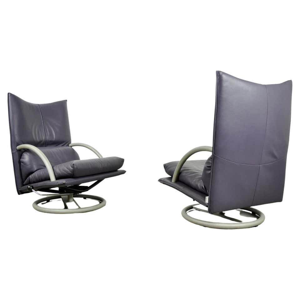 Special color leather lounge chair 418 Torino BMP by Rolf Benz, Germany ...