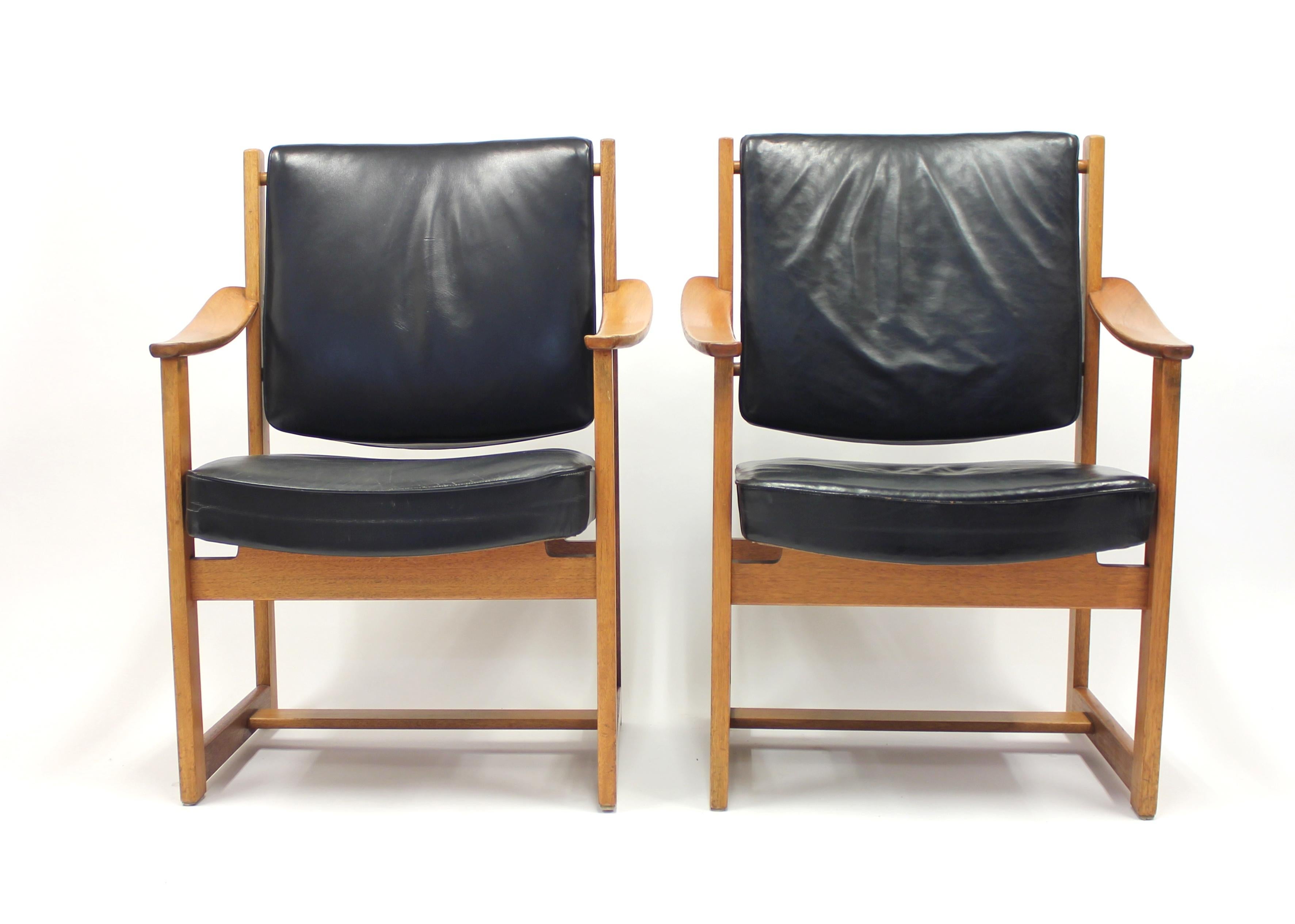 European Special Commission Armchairs by Sven Kai Larsen for NK, 1960s, Set of Two For Sale