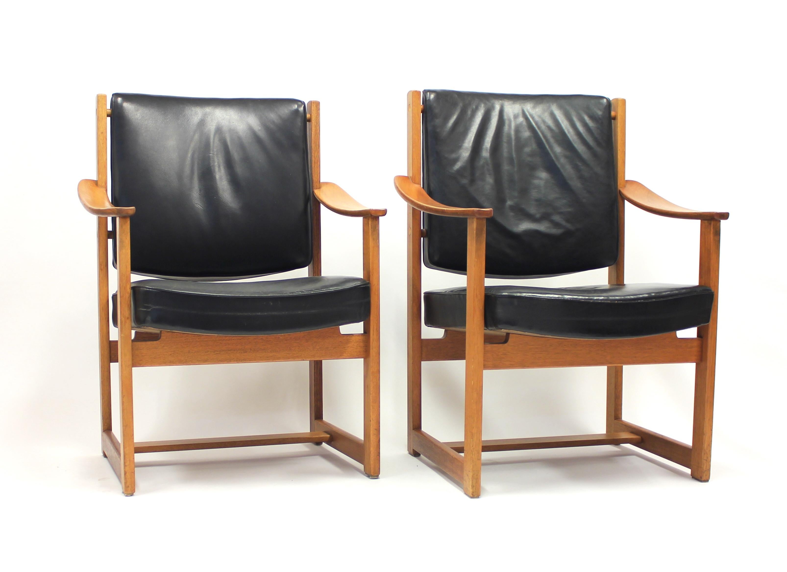 Special Commission Armchairs by Sven Kai Larsen for NK, 1960s, Set of Two For Sale 1