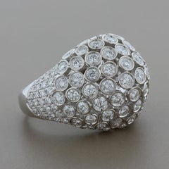Special Diamond Gold Dome Ring