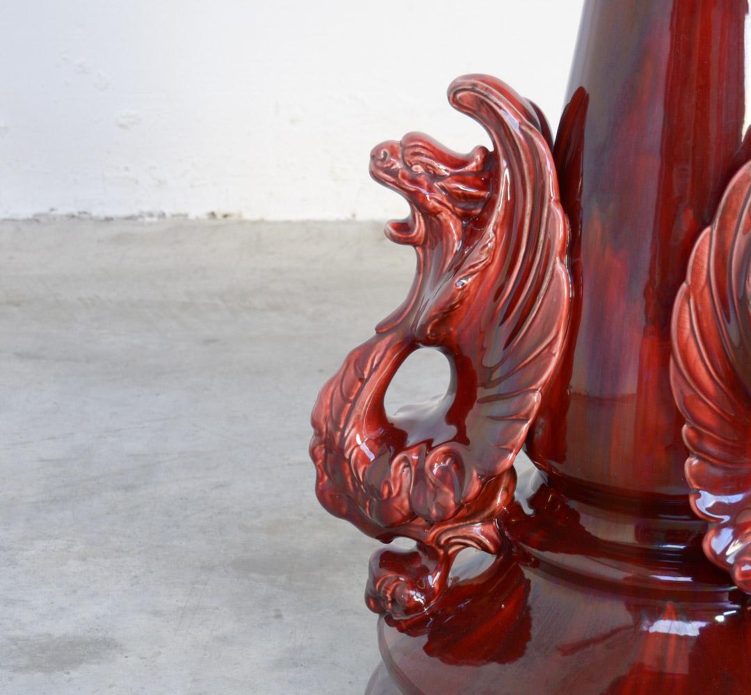 Ceramic Special Dragon Planter by Manufacture de Céramiques Décoratives de Hasselt