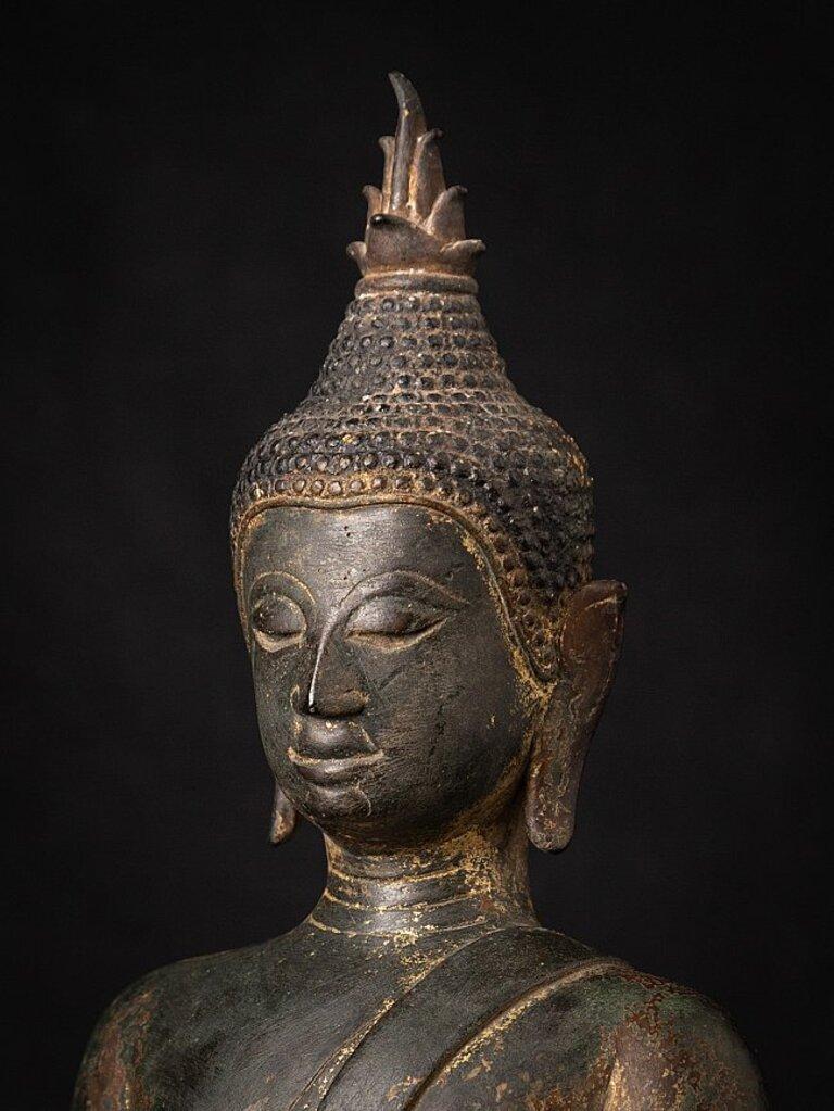 Special Early Bronze Thai Chiang Saen Buddha from Thailand For Sale 8