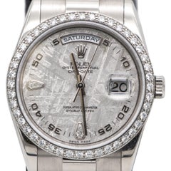 Special Edition Meteorite Rolex Oyster Perpetual Day-Date 46 Factory Diamonds