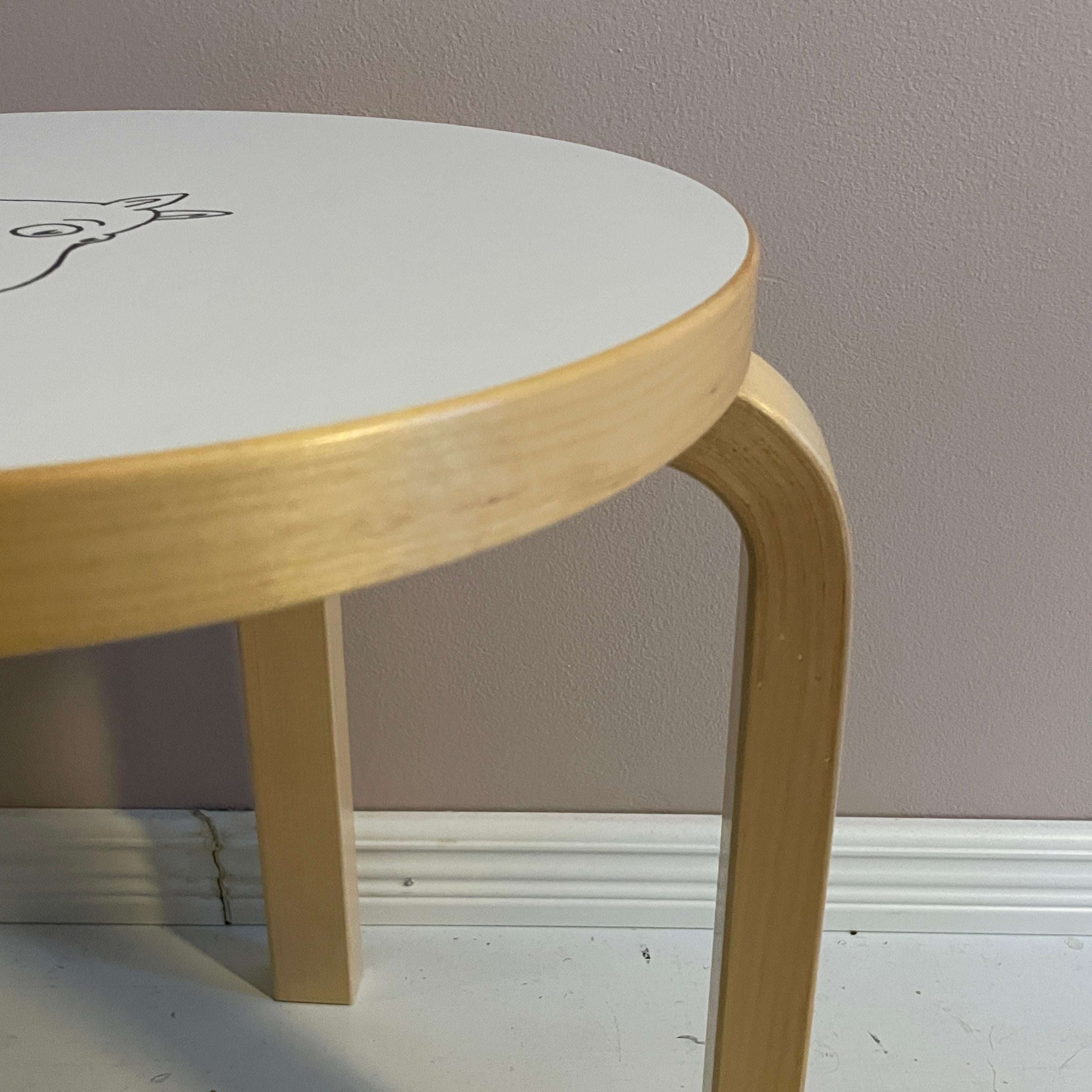 Special Edition of Aalto Stool E60, 