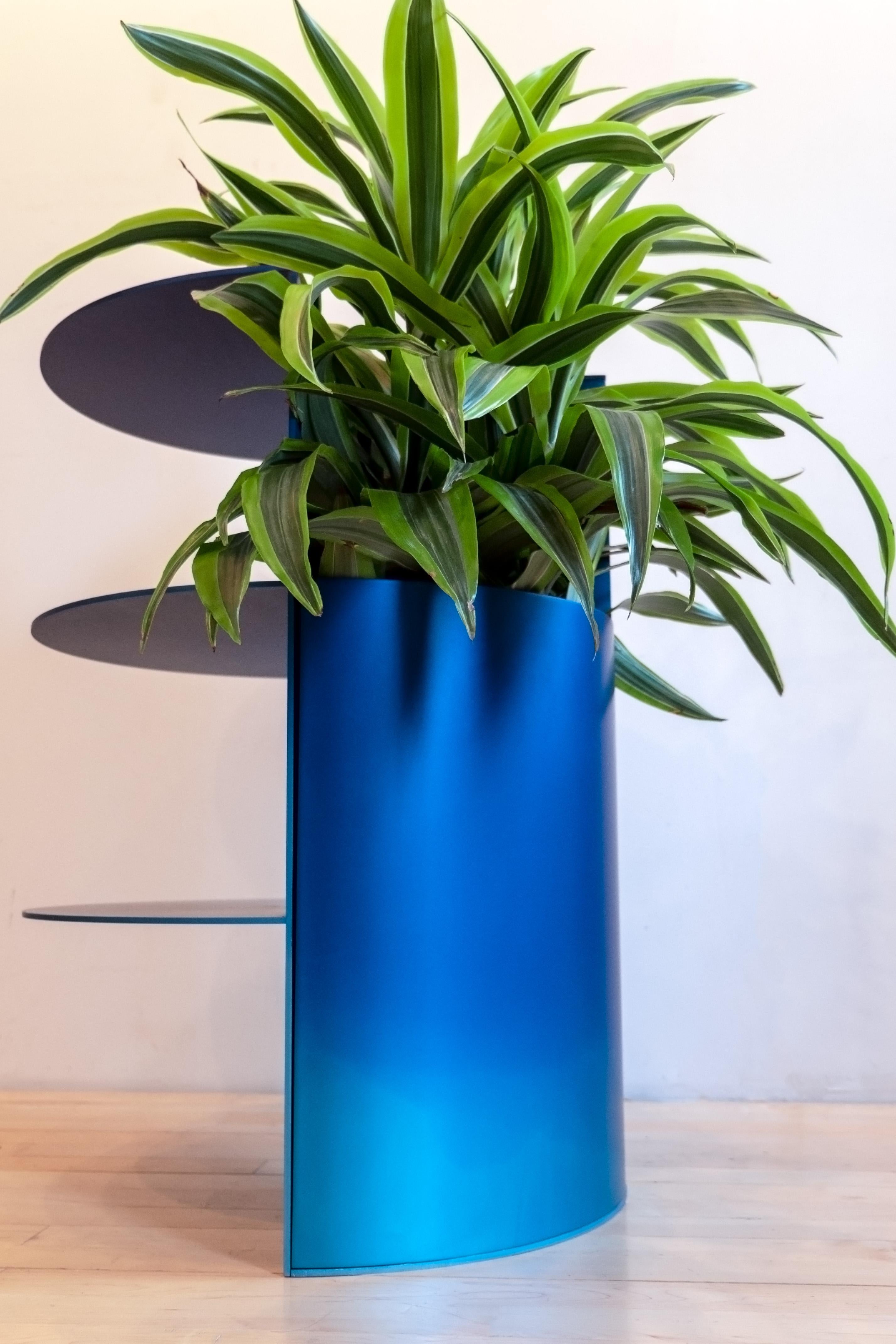 American Special Edition Ombre Blue Anodized Planter by Birnam Wood Studio