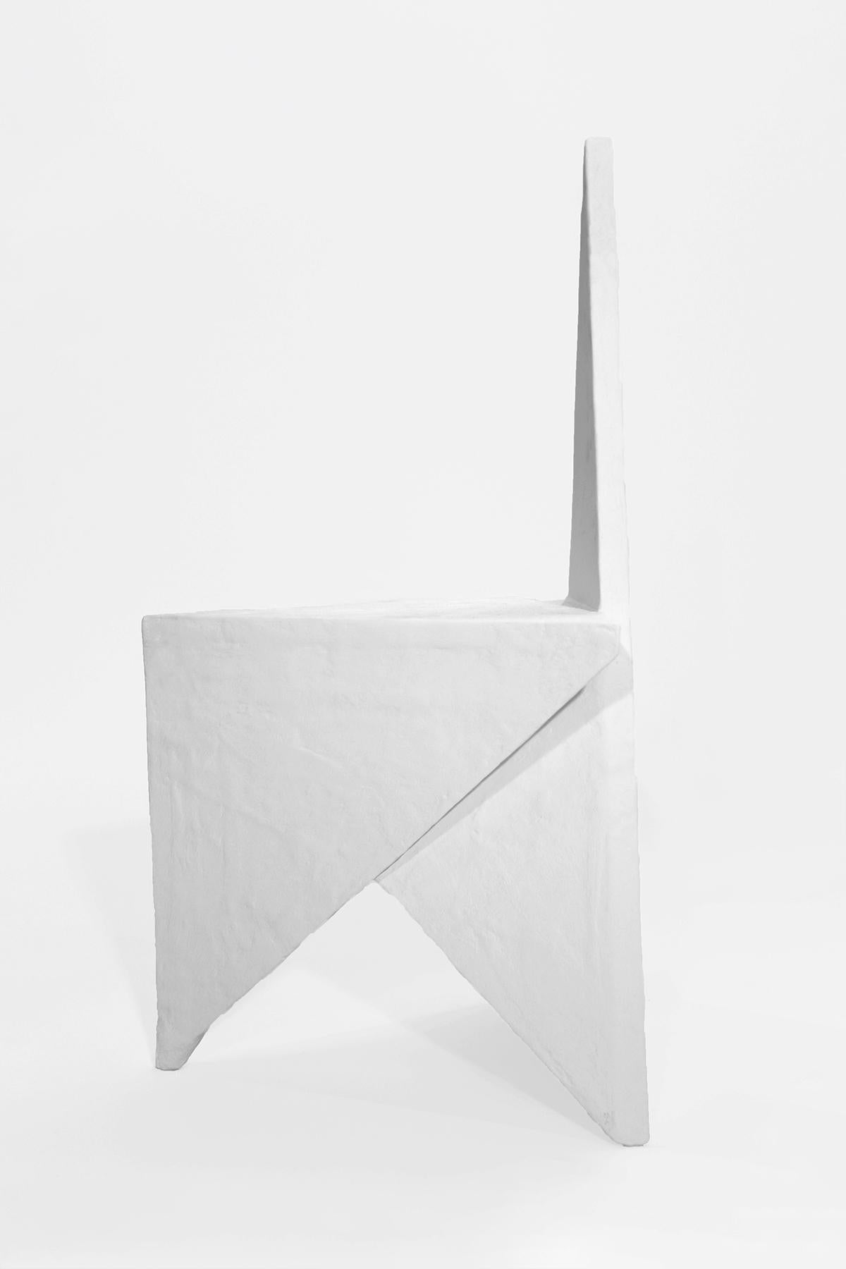 Material Lust [American, b. 1981, 1986]
Special Edition vanishing twin chair, 2018
Shown in white plaster.
Measures: 36” H x 17” W x 18” D.
One of a kind.
Each piece is meticulously handmade by Material Lust in their Soho studio.
Commission lead