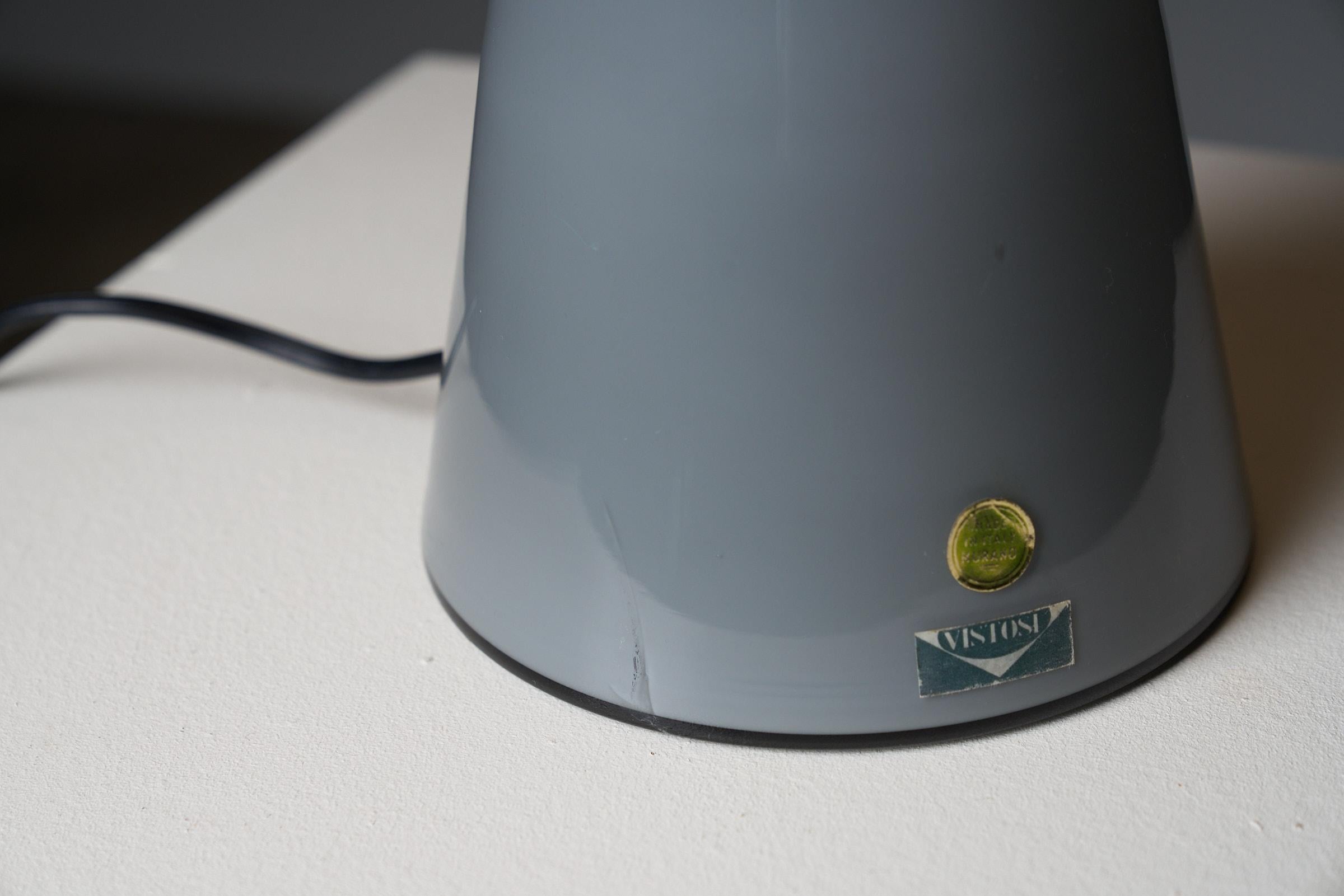 Lampe de table champignon spéciale en verre de Vistosi, Italie en vente 3