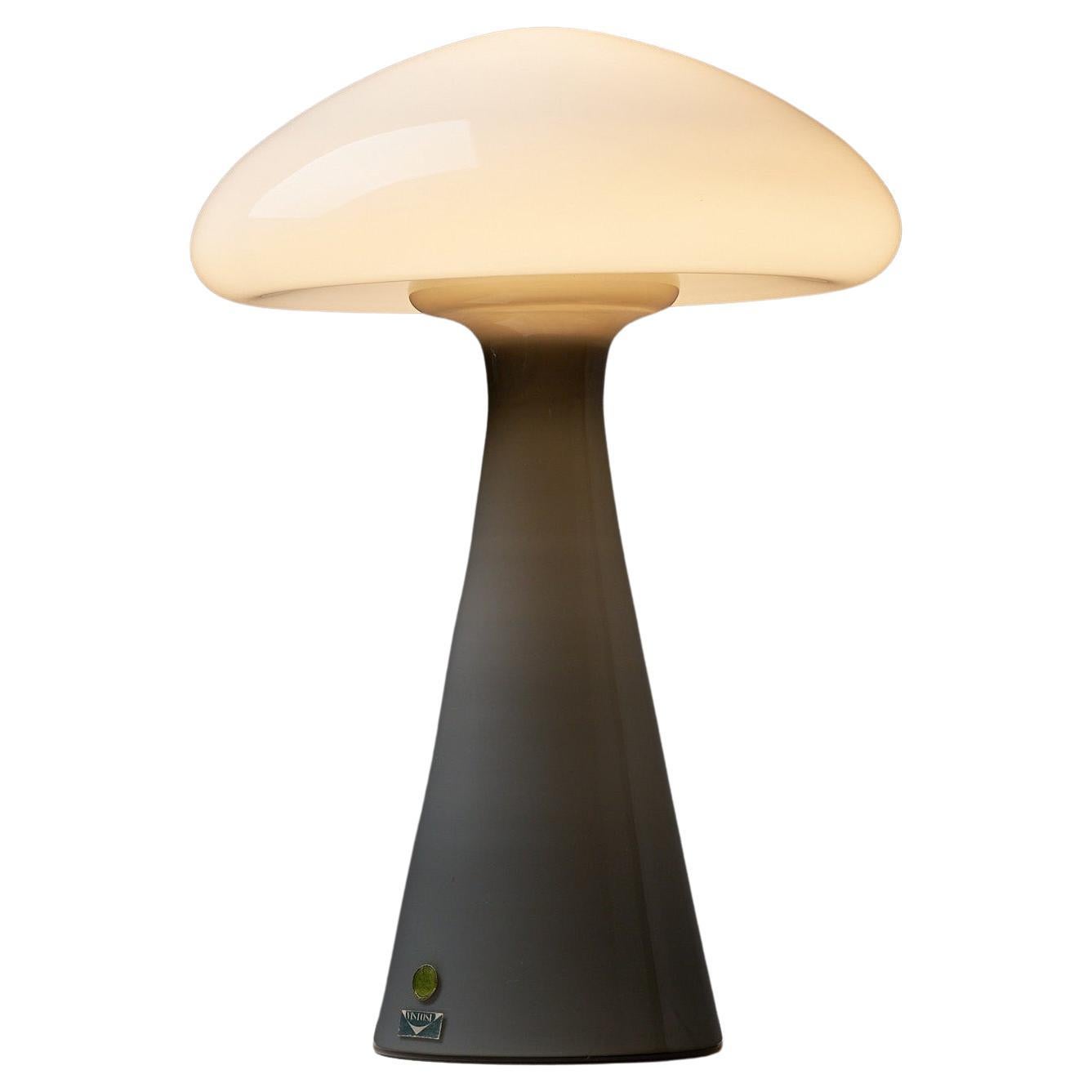 Special Glass Mushroom Table Lamp by Vistosi Italy  For Sale