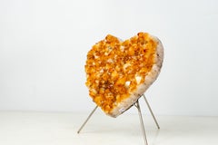 Special-Grade Citrine Crystal Heart