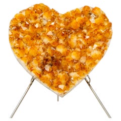 Special-Grade Citrine Crystal Heart