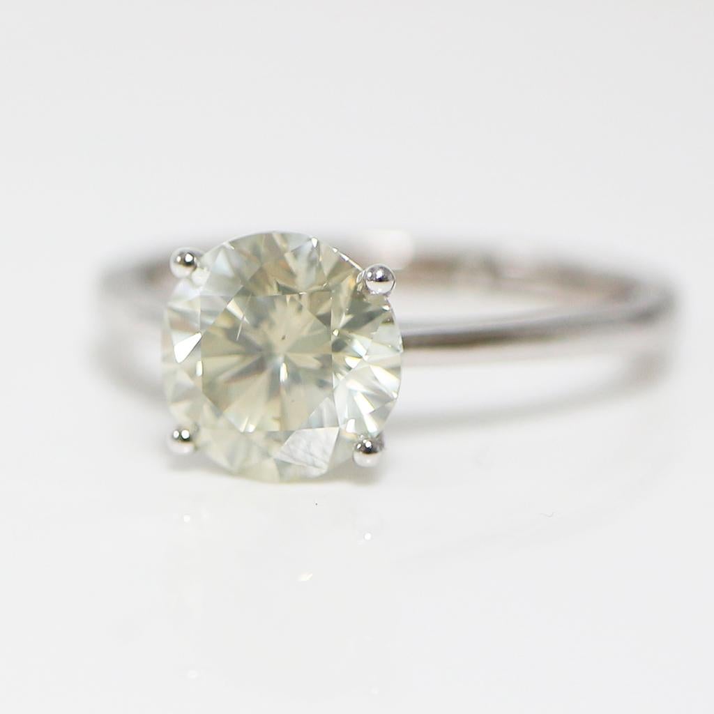 *Sale* GWLab Certified 18K 2.15 Ct Diamond 4 Prongs Engagement Ring 1
