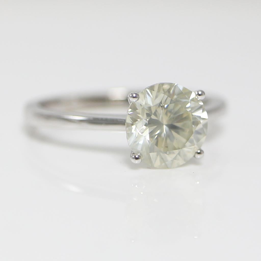 Women's *Sale* GWLab Certified 18K 2.15 Ct Diamond 4 Prongs Engagement Ring