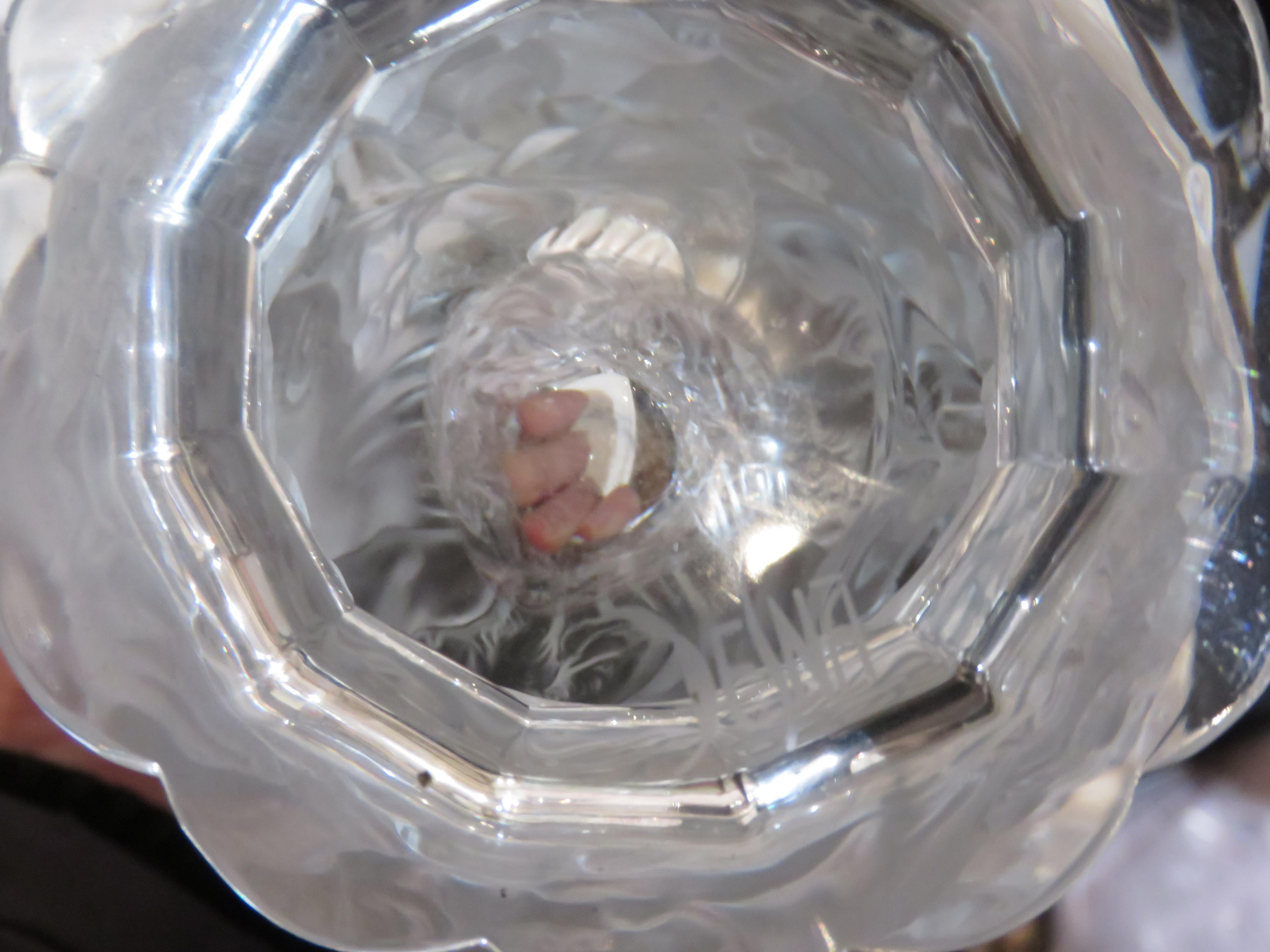 Crystal Special! Impressive Large Deluxe Dancing NUDE Standing Glass Sculpture Vase For Sale