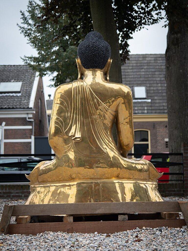 Special Large Bronze Buddha Statue from Burma For Sale 14